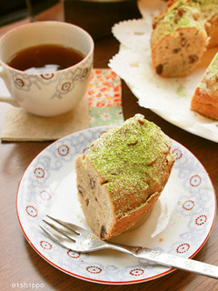 抹茶シュガー小豆パウンドケーキ-レシピのメイン写真