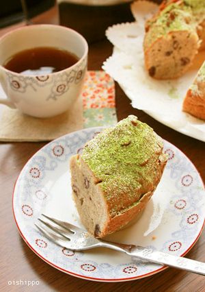 抹茶シュガー小豆パウンドケーキ-レシピのメイン写真