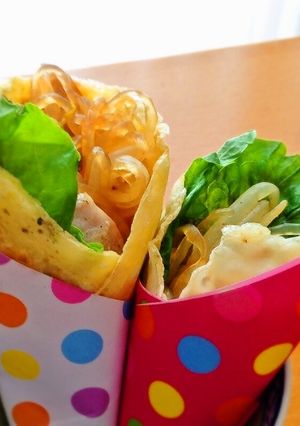 こんにゃくめんで☆中華クレープ-レシピのメイン写真