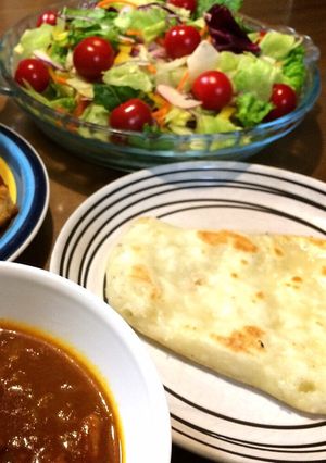 ふんわりもっちり、グルテンフリーなナン-レシピのメイン写真
