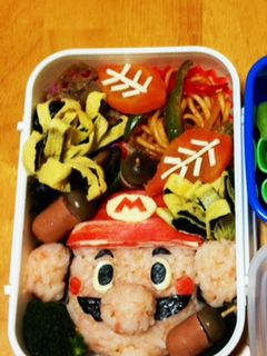 【キャラ弁】マリオの秋-レシピのメイン写真