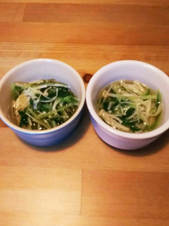 白だしのみ!水菜とえのきの煮びたし-レシピのメイン写真