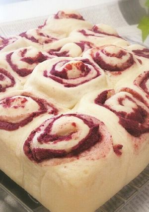 もちもち♪ 紫いも餡のちぎりパン-レシピのメイン写真