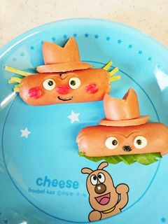 キャラ弁♪ウインナーの焼きそばパンマン-レシピのメイン写真