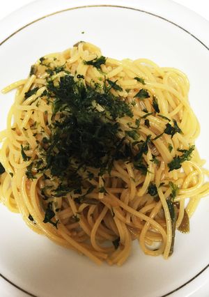 作り置き食材で田舎風明日葉パスタ-レシピのメイン写真