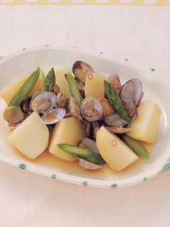 あさりとじゃがいもの酒蒸し-レシピのメイン写真