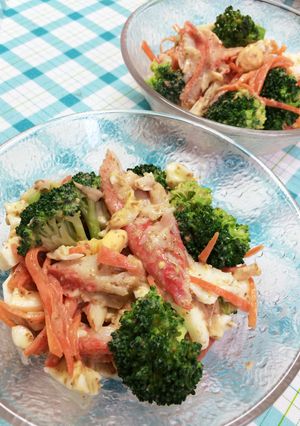 胡麻ドレッシング和えサラダ-レシピのメイン写真