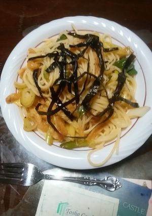 ネギと油揚げのパスタ-レシピのメイン写真
