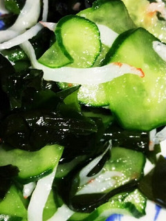 きゅうりわかめかにかまじゃこの酢の物-レシピのメイン写真