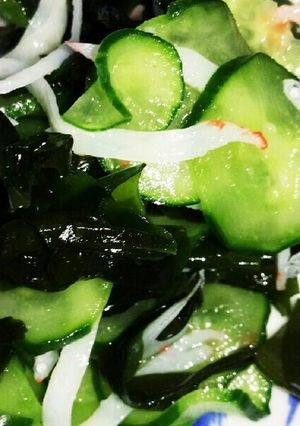 きゅうりわかめかにかまじゃこの酢の物-レシピのメイン写真