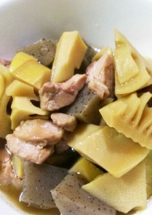 鶏とタケノコの煮物-レシピのメイン写真