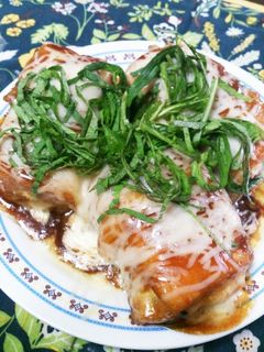 厚揚げの肉巻き照り焼き♪大葉チーズサンド-レシピのメイン写真