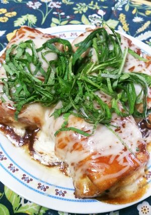 厚揚げの肉巻き照り焼き♪大葉チーズサンド-レシピのメイン写真