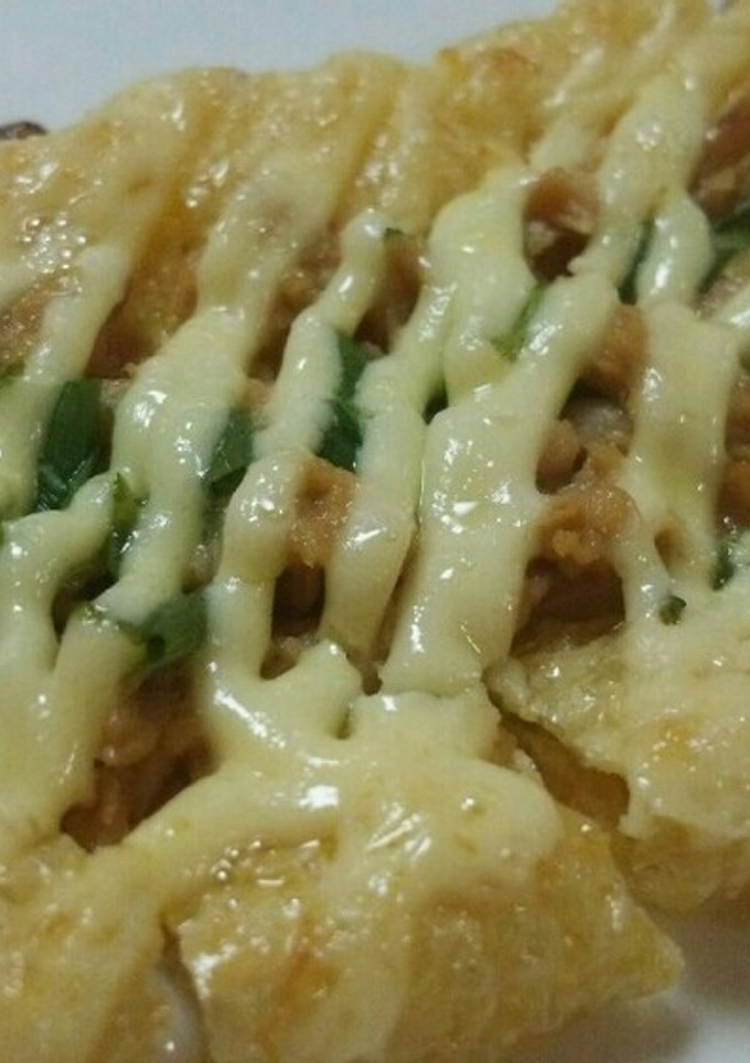 簡単☆油揚げでツナとねぎのマヨ焼き♪-レシピのメイン写真