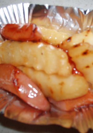 お弁当★ポテトとウインナーのチリソース-レシピのメイン写真