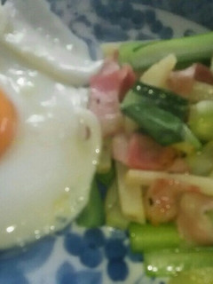 小松菜とジャガイモのソテー 目玉焼き添え-レシピのメイン写真