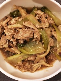 青梗菜と舞茸の炒め物-レシピのメイン写真