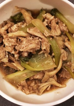 青梗菜と舞茸の炒め物-レシピのメイン写真