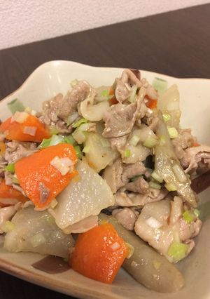 豚こまと根菜のとろみ煮-レシピのメイン写真