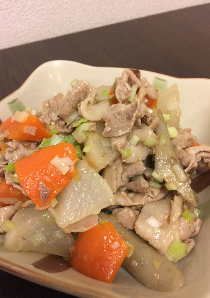 豚こまと根菜のとろみ煮-レシピのメイン写真