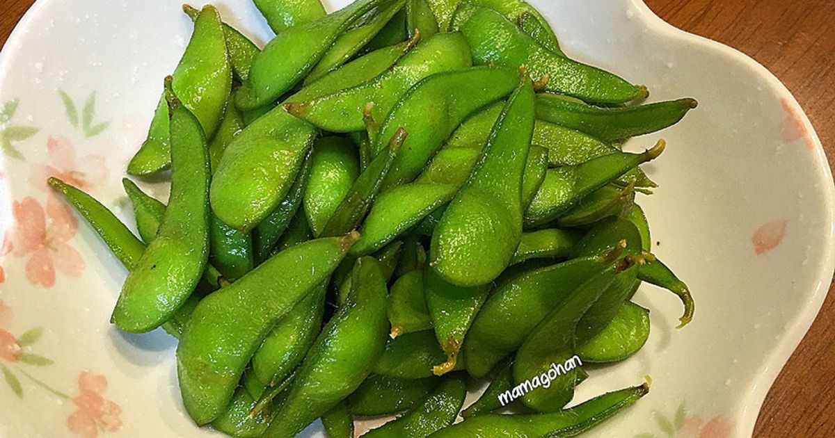枝豆の塩茹で by ばぁばまんま 【クックパッド】 簡単おいしいみんなの
