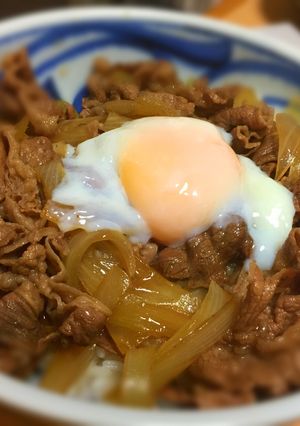 おうちで激ウマ牛丼！温玉乗せ-レシピのメイン写真