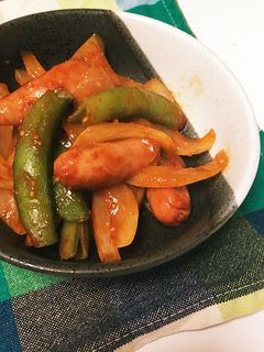 簡単スナップえんどう入りケチャップ炒め-レシピのメイン写真