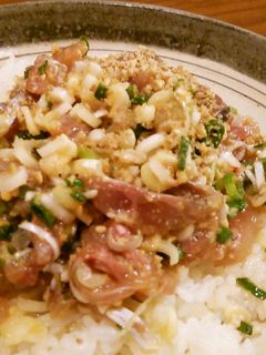 アジのたたき丼。-レシピのメイン写真