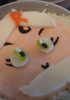 キャラ弁☆ロールパンナ-レシピのメイン写真