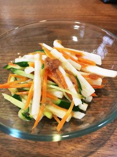 長いも、にんじん、きゅうりの梅肉サラダ-レシピのメイン写真