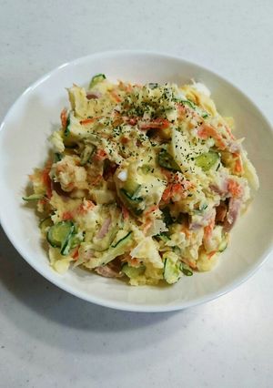 電子レンジ圧力鍋でポテトサラダ-レシピのメイン写真