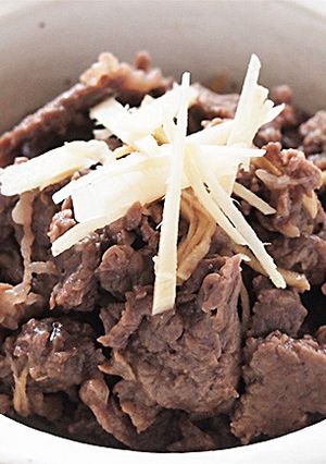 真空調理｜牛肉のしぐれ煮-レシピのメイン写真
