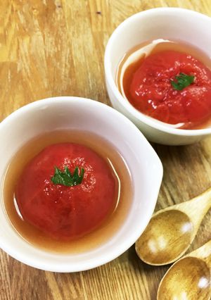 まるごとトマトコンソメ-レシピのメイン写真