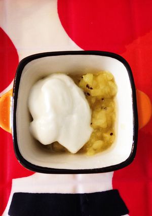 ☆離乳食中期☆キウイフルーツのヨーグルト-レシピのメイン写真