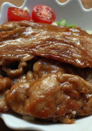 漬け込みなし簡単☆生姜焼きのマヨレタス丼-レシピのメイン写真