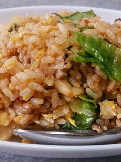 納豆キムチチャーハン(レタス入り)-レシピのメイン写真