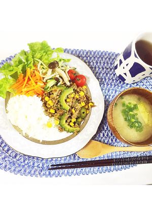 ゴーヤのキーマカレー-レシピのメイン写真