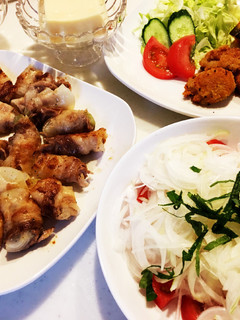 今日の晩ごはん♪新玉ねぎの豚肉巻き-レシピのメイン写真