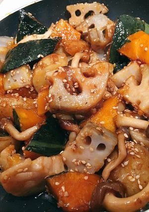 れんこんとお野菜の甘酢ダレ-レシピのメイン写真