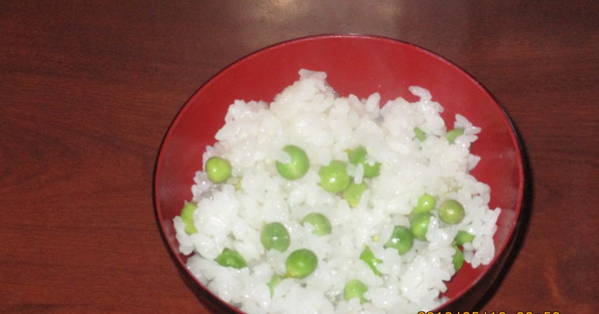 グリンピースの豆ごはん by フクドン 【クックパッド】 簡単おいしい