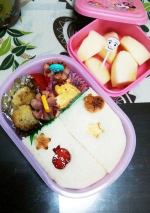 ＃幼稚園年少さんのサンドイッチ弁当-レシピのメイン写真
