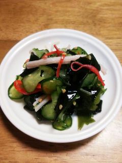 きゅうりとわかめの酢物-レシピのメイン写真