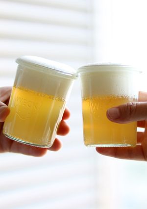 材料2つ！林檎ジュースでビールゼリー-レシピのメイン写真