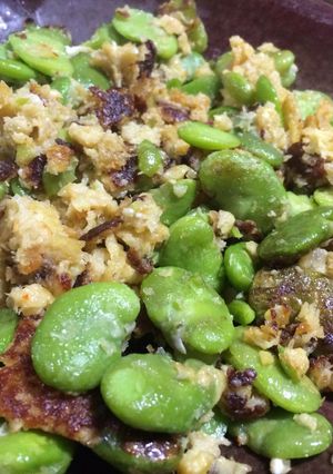 干しむきエビと空豆のソテー-レシピのメイン写真
