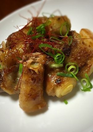 長葱の豚バラ巻き焼き-レシピのメイン写真