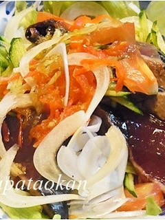 野菜モリモリ♪カツオたたきのサラダ-レシピのメイン写真