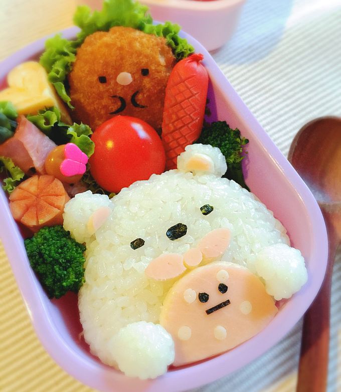 簡単キャラ弁♡すみっコぐらしのしろくま-レシピのメイン写真