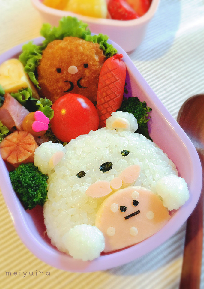 簡単キャラ弁♡すみっコぐらしのしろくま-レシピのメイン写真