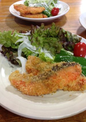粉チーズ入り衣でコクうまサケフライ♡-レシピのメイン写真