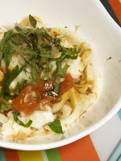 冷やし梅とろろうどん-レシピのメイン写真